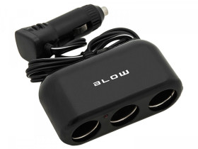 Rozgałęźnik samochodowy zapalniczki 1x wtyk - 3x gniazdo CS-32 na...