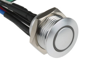 Nasadka przełącznika SPST średnica wycięcia 16mm, montaż panelowy RS PRO