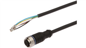 Złącze Do Samokonfekcjonowania M12 Proste Żeńskie Druga Końcówka Niezarobiona...