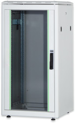 Server cabinet, 26 U, (H x W x D) 1342 x 600 x 1000 mm, IP20, sheet steel, light gray, DN-19 26U-6/10-1