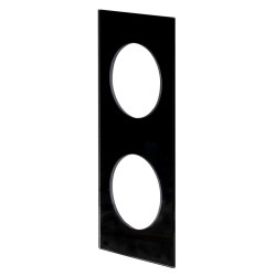 Ramka kwadrat podwójna, szkło czarne x2 TYP: LSR-SCK-X2 KONEKTO