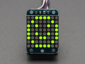 Adafruit Mini 0.8" 8x8 LED Matrix w/I2C Backpack - Yellow-Green