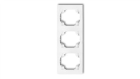 Logo Ramka Pionowa Potrójna Biały Lrv-3