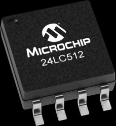EEPROM memorie, 512 kbit, SOIC-8, Microchip 24LC512T-I/SM