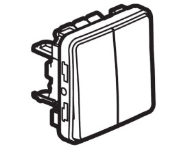 Włącznik światła, 10A, 250V, 2-przyciskowy, IP55, Legrand