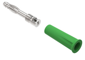 Adapter z wtykiem bananowym Męski Śruba Zielony 36A Electro PJP rozmiar 4 mm
