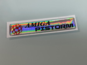 Amiga 500 Pistorm holo silver