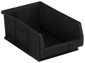 Pojemnik do przechowywania głębokość 520mm szerokość 310mm wysokość 200mm Czarny PP RS PRO