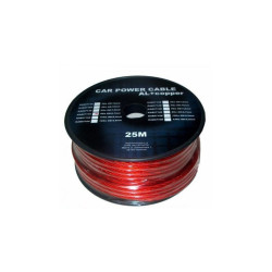 Przewód zasilający do CAR-AUDIO 10mm 4Ga CZERWONY 1mb lub wielokrotność
