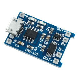 Ładowarka Li-Ion Li-pol z buforem TP4056 1A micro USB