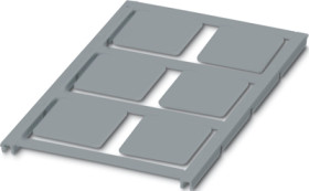 PA device marker, (L x W) 26.9 x 26.9 mm, silver, sheet with 6 pcs, 0825483