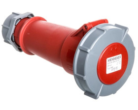 Gniazdo przenośne 1-częściowe 32A 4p 6h 400V IP67 AM-TOP zaciski śrubowe MEN556