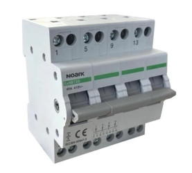 Noark Przełącznik modułowy I-0-II, 4CO, 40A