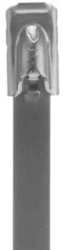 Cable tie, releasable, stainless steel, (L x W) 362 x 4.6 mm, bundle-Ø 12.7 to 102 mm, natural, UV resistant, -60 to 538 °C, MLT