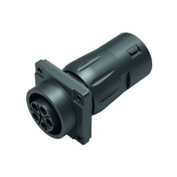 Binder 09 6504 100 08 DIN Connector Sleeve Socket 4&#x2B;3&#x2B;PE Pins 1pc