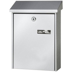 Burg W&#xE4;chter 5861 SI Daily Letterbox Steel Silver Moisture Protected