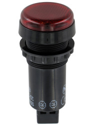 Lampka kontrolna do montażu panelowego 12V, czerwona 22mm LED Sloan