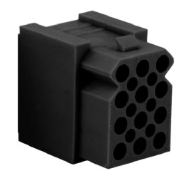 Obudowa złącza 12-pinowe 4-rzędowe Souriau Sunbank by Eaton Żeński Montaż na panelu SMS Złącze PCB do szybkich połączeń