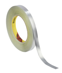 Taśma przewodząca szerokość 12mm Taśma ołowiana grubość folii 0.09mm 3M wytrzymałość termiczna +106°C 4,9 N/cm
