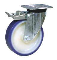 Koło samonastawne średnica kabla 150mm Otwór na śrubę LAG 300kg wysokość całkowita 194mm