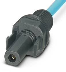 PV connection cable, 130 mm, socket, 1 pole straight to open end, 2.5 mm², 1805135