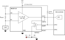 AEC-Q100, 26-V, 350-kHz current sense amplifier with integrated overcurrent comparator | DGS | 10 | -40 to 125