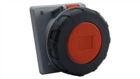 Gniazdo Siłowe Tablicowe Skośne 63A 5P /Fe/ Ip67