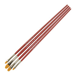 Major Brushes Synthetic Filbert Brushes (Set of 4)