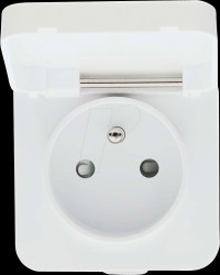 ZBPO130EWT Switchable Zigbee socket outlet, outdoor, FR version