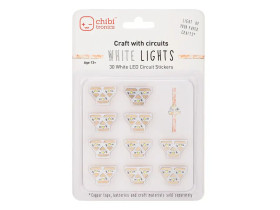 Chibitronics Circuit Stickers LED MegaPack (30 stickers) - White