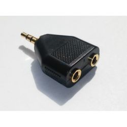 Jack przejście 3.5 rozgałęźnik stereo pozłacany VITALCO