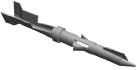 Zacisk zagniatany Męski TE Connectivity Miniature Rectangular 26AWG 0.1mm² Obudowa złącza miniaturowego prostokątnego