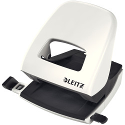 Leitz Hole Punch WOW 50081001 Metal 2-Hole 30-Sheet Capacity White