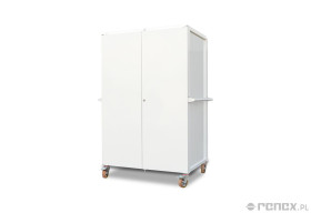 Wózek ESD do transportu (1850x1140x840) zabudowany, zamykany - 4 półki