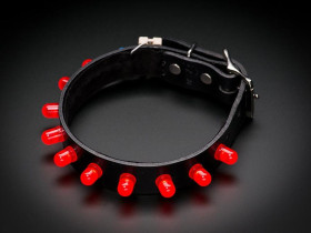 Adafruit Punk LED Collar Kit - Red LEDs