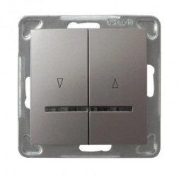 IMPRESJA Łącznik żaluzjowy z podświetleniem /z blokadą mechaniczną/ tytan ŁP-7YBS/m/23