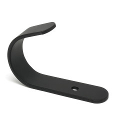 Haczyk pojedynczy typ L - duży - Wieszak na drobiazgi - czarny 66mm - Uchwyt