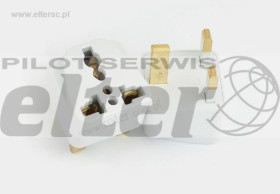 Adapter zasilania wtyk UK - gniazdo Uniwer.