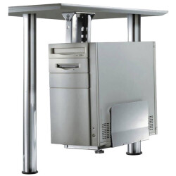 Neomounts CPU-D200SILVER PC bracket Undertable Silver Max. load=30 kg
