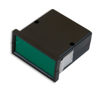 KM-61+PFG Obudowa z tworzywa KM61 wymiary: 72x72x36mm - obudowa tablicowa z filtrem zielonym - czarna - ABS