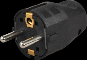 910.100 Mounting plug, type EF – CEE 7/7, 16 A, black