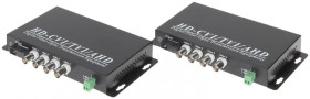 Światłowodowy konwerter WIDEO OVH-4D/SC 4x VIDEO + RS-485 KOMPLET TXRX