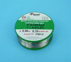 Sn96Ag4 Q 0,50 100g SPOIWO BEZOŁOW.