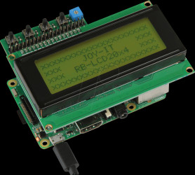 RB-LCD20X4 Raspberry Pi - Display LCD, 20x4, yellow + 4 Buttons, HD44780