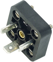 Złącze wtykowe do zaworu elektromagnetycznego, wersja A, seria 210 czarny Ilość styków:3+PE binder Zawartość: 1 szt.