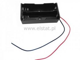 Koszyk na baterie 2x 18650; połączone równolegle