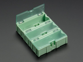 Small Modular Snap Boxes - SMD component storage - 3 pack (Green)