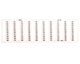 Ramka z oznacznikami 2x 151-200 209-709 /5szt./