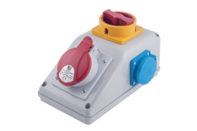 Rozdzielnica stacjonarna R-BOX KOMPAKT 1x16A/5P 1x250V, wył. 0/1 B.165/1/01