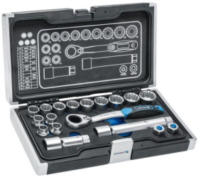 Zestaw nasadek przelotowych i akcesoriów 1/4 3/8 18 elemenów HT1R478